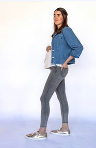 Jeans de maternidad gris claro “BB”