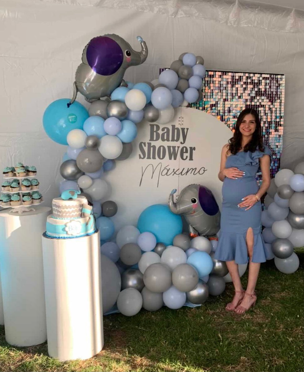 Vestido de maternidad, Aurelia azul polvo vértigo