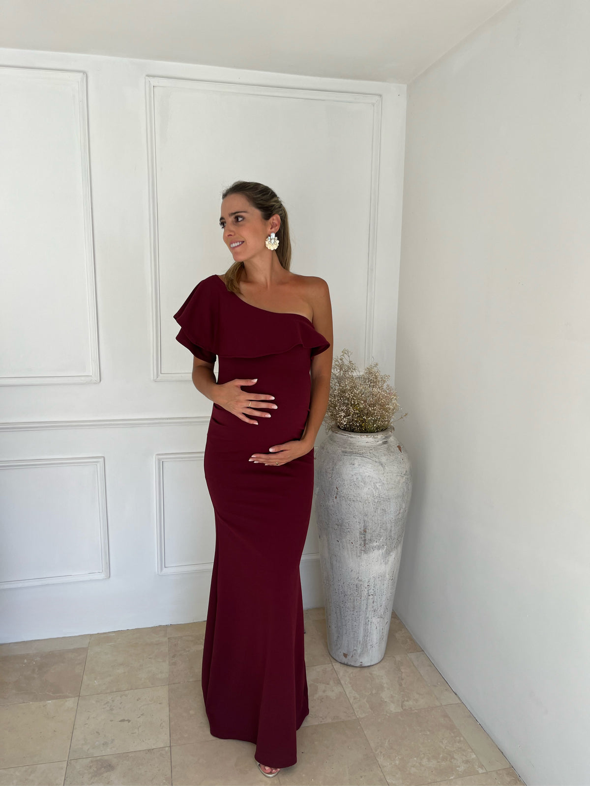 Maternity dress, Astrid wine
