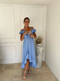 Maternity dress Carlota blue madrid