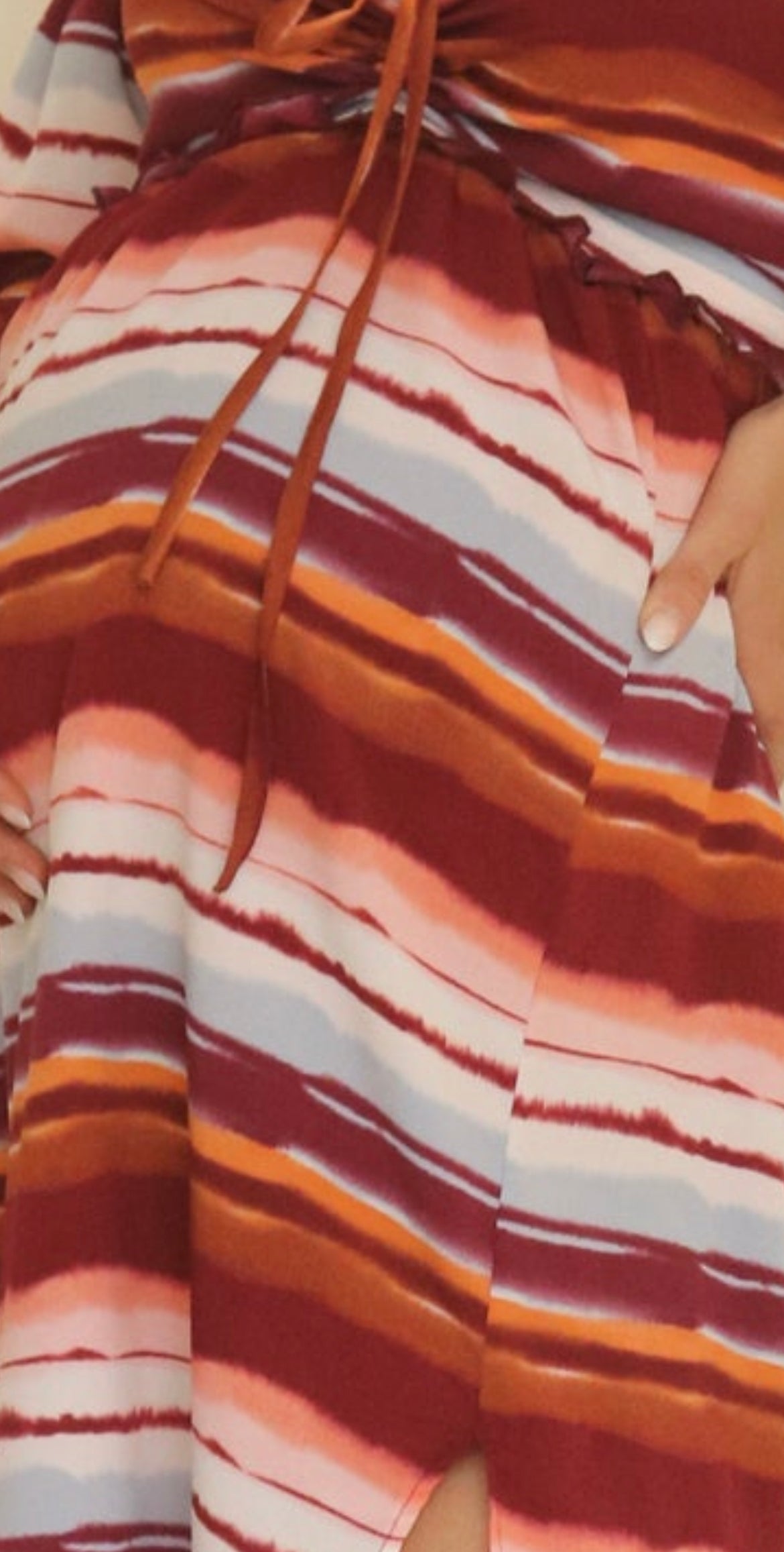 Tela rayas roja con azul