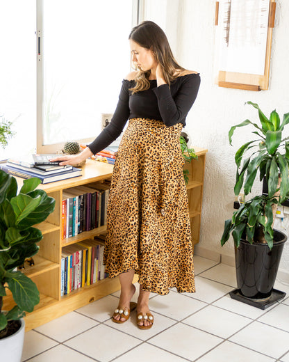Falda de maternidad, leopardo G