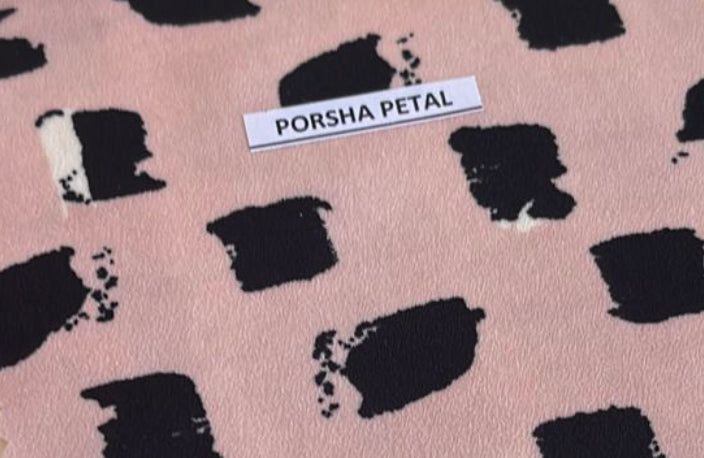 Polyester fabric black brushes- petal