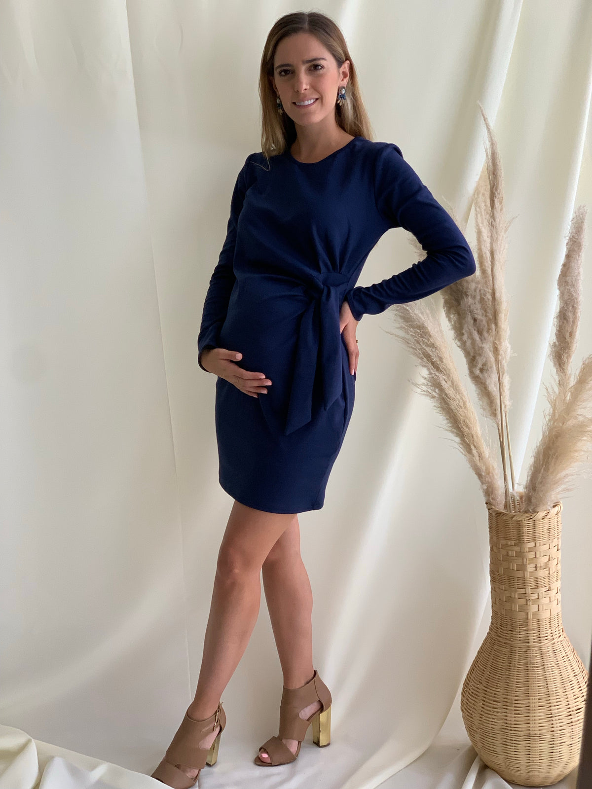 Vestido de maternidad, Camila azul marino