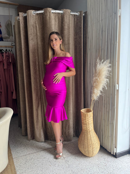 Maternity dress, Lluvia Hot Nazarene bow