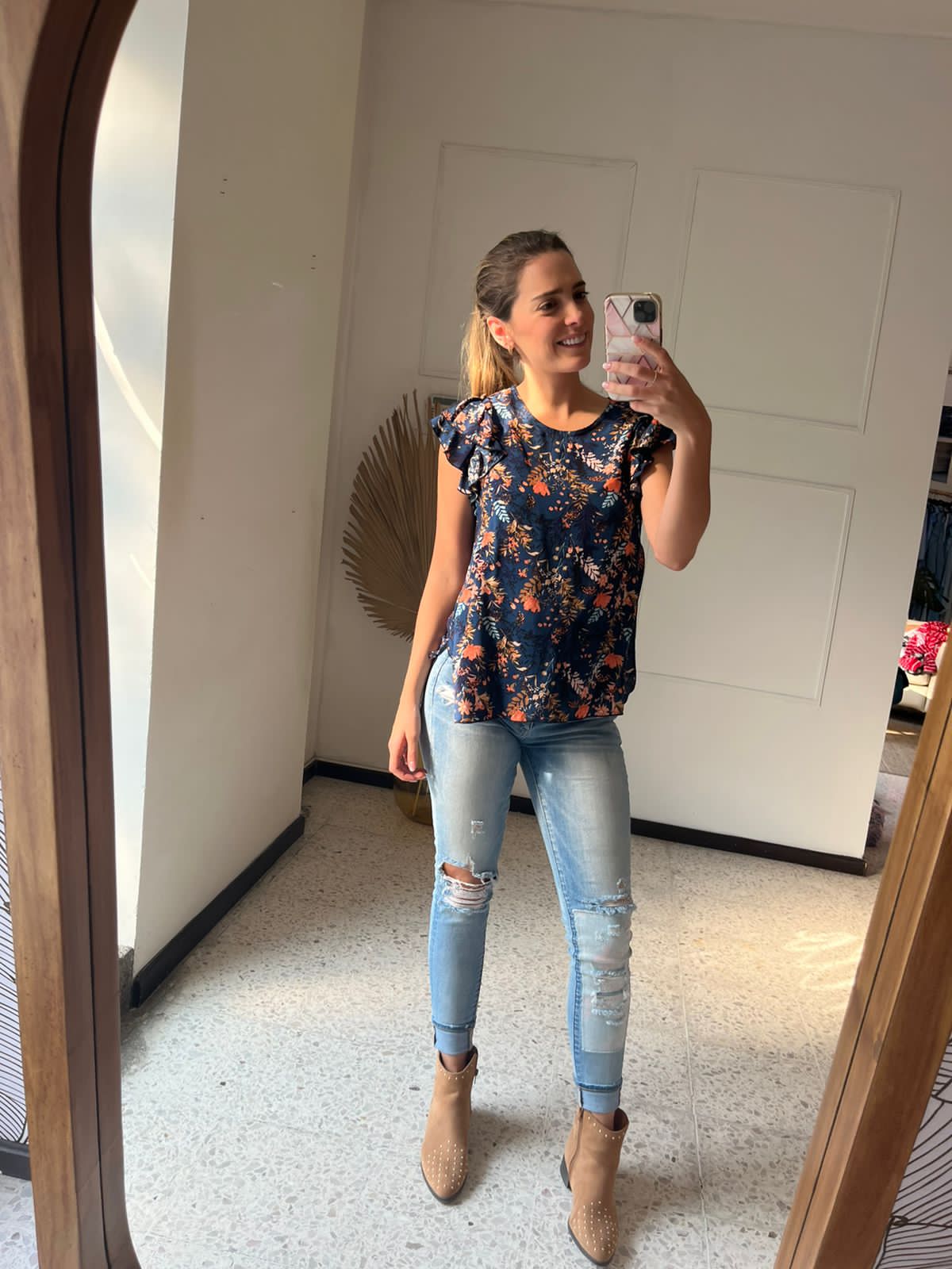 Ruth mangas Adri, florecitas azules (XCH)