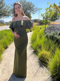 Vestido de maternidad, Alejandra verde olivo