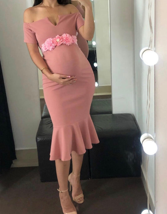 Vestido de maternidad, rosa Hello Mom