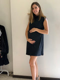 Maternity Dress, Black Turtleneck Sleeveless