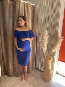 Maternity dress, Arantza imperial blue