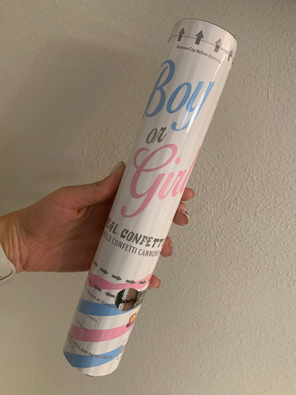 Baby gender reveal confetti