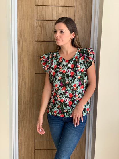 Nursing blouse, Andy printed andres