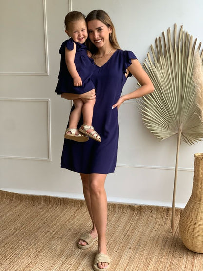 Nursing dress, Isabella without frills blue