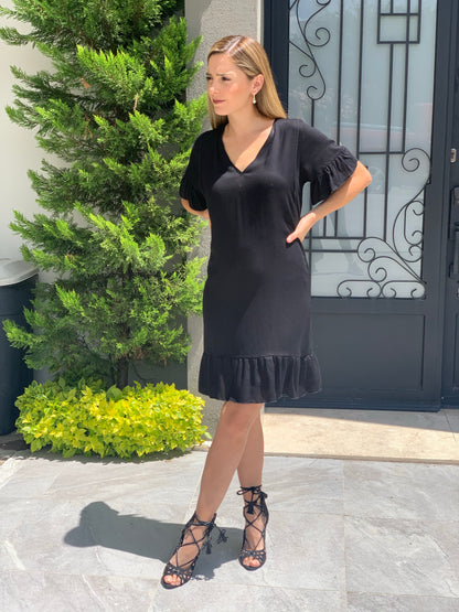 Vestido de lactancia Isabella, Negro M